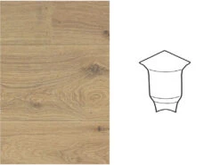 Meister Angle Intérieur Pour Plinthe Profilé SKL 22/42 Chêne Naturel