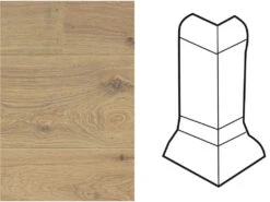 Meister Angle Extérieur Pour Profilé De Plinthe SKL 22/42 Chêne Naturel