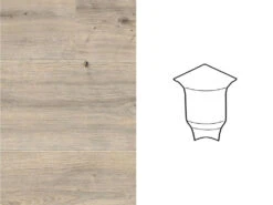 Meister Angle Intérieur Pour Plinthe SKL 22/50 Chêne Blanc