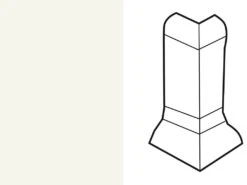 Meister Angle Extérieur Pour Plinthe SKL 22/50 Blanc