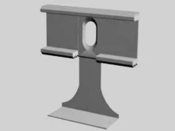 Clip Pour Plinthes Pour Profilés 20 X 45 Mm, 20 X 60 Mm, 10 X 58 Mm