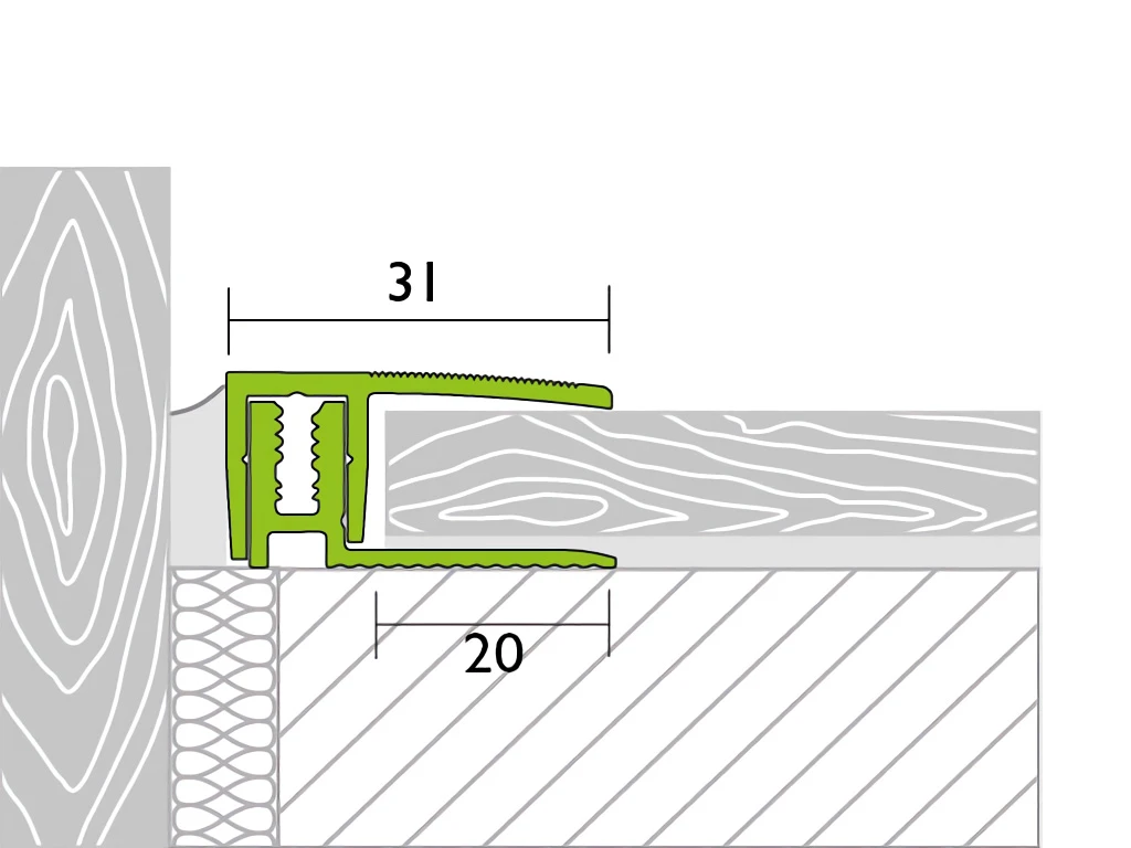 Proline Profilé De Finition PROVARIO Universal XL Aluminium Anodisé Champagne 4 Proline Profilé De Finition PROVARIO Universal XL Aluminium Anodisé Champagne – Image 2