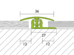 Proline Profilé De Transition PROVARIOclip Universal Acier Inoxydable V2A Brossé -Sol Fournitures Boutique 34641 S PROVARIOclip Uni Uebergang V2A