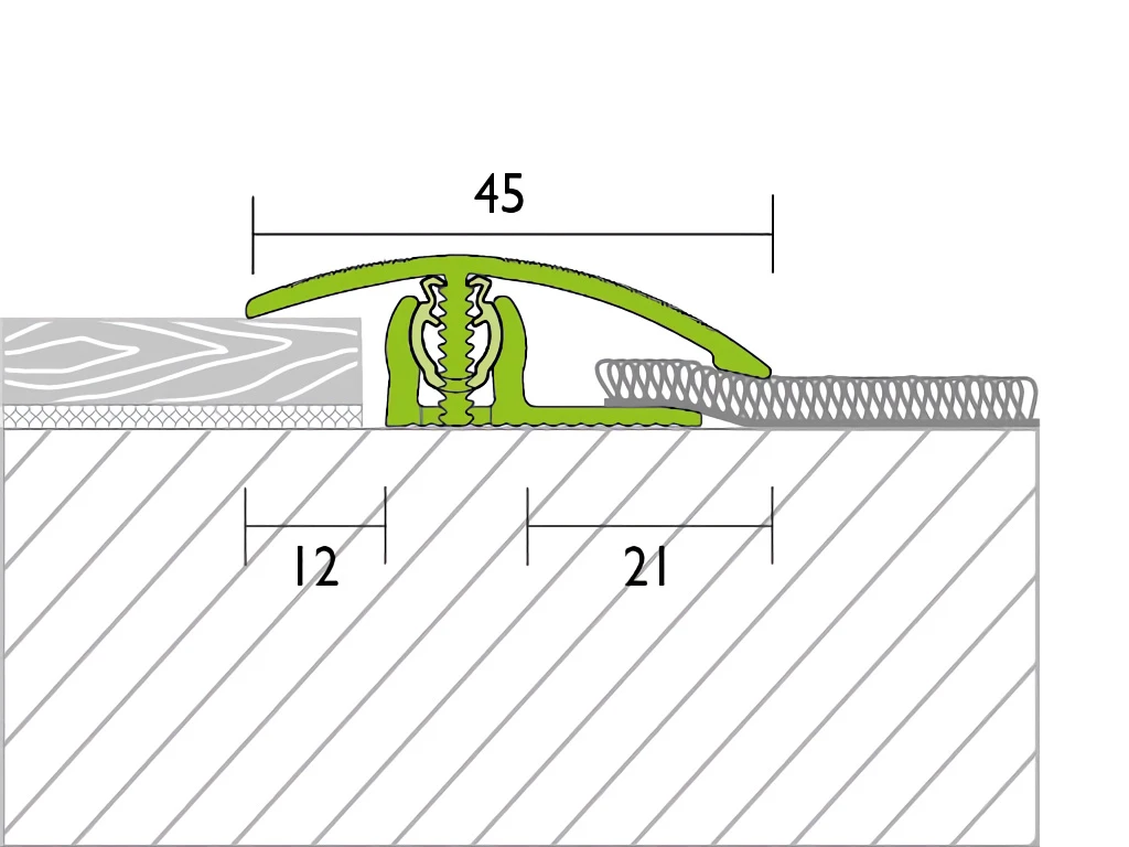 Proline Profilé D'adaptation PROVARIOclip Universal Feuille Décor Chêne Naturel 4 Proline Profilé D'adaptation PROVARIOclip Universal Feuille Décor Chêne Naturel – Image 2