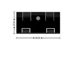 Clip De Plinthe Pour Profilés 16 X 58 Mm 19 X 57 Mm Et 19 X 80 Mm -Sol Fournitures Boutique 40000 3 leisten clip 4 front 512x384566e361c61624KgWu1DIaAvIfI