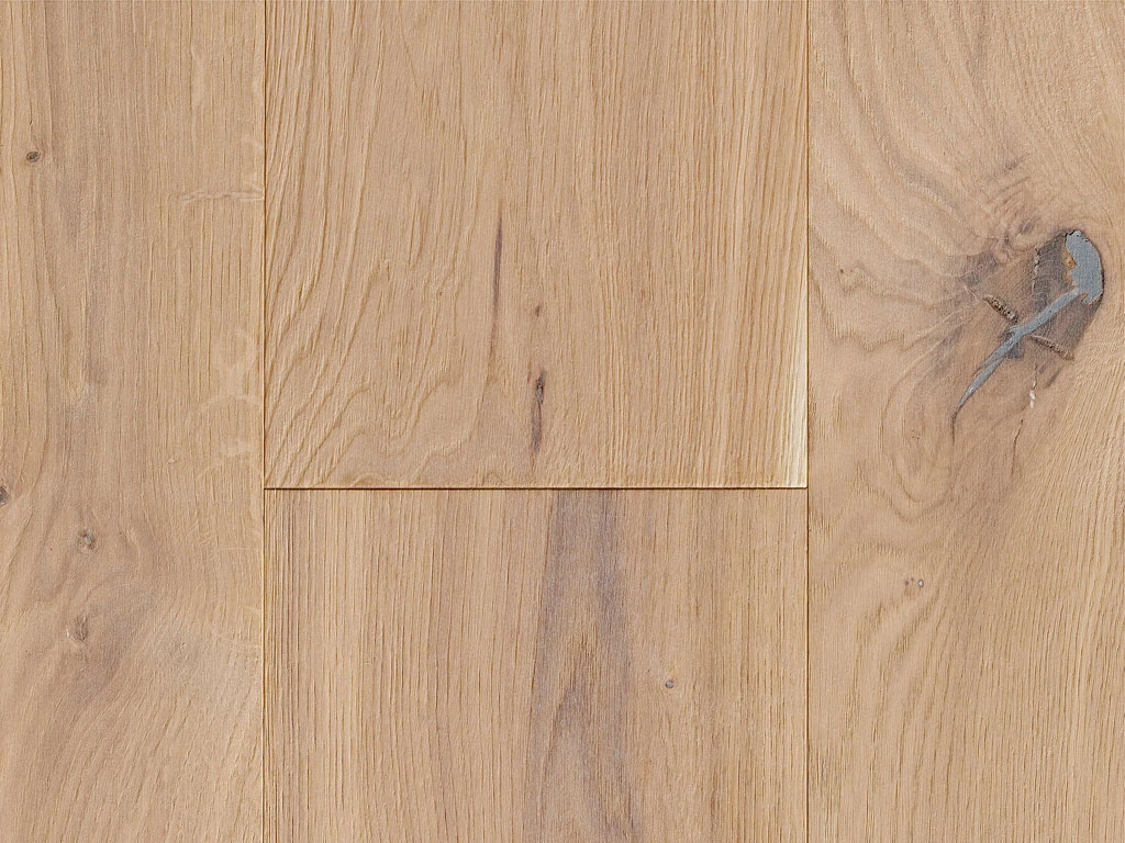 Parquet Chêne Rustique Blanc Brossé Au Format De Lames Larges à L'ancienne 5 Parquet Chêne Rustique Blanc Brossé Au Format De Lames Larges à L'ancienne – Image 3