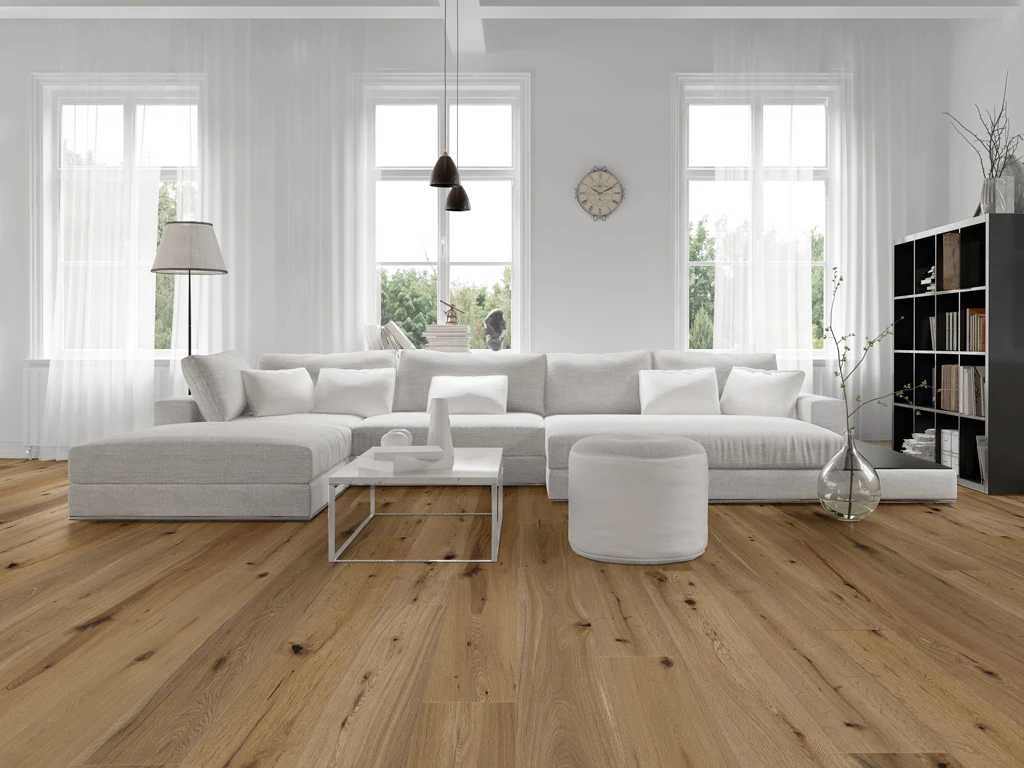 Parquet Chêne Marquant Huilé Au Format De Lames Larges à L'ancienne Brossé 4 Parquet Chêne Marquant Huilé Au Format De Lames Larges à L'ancienne Brossé – Image 2