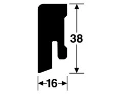 Meister Plinthe Chêne Naturel 001 Placage Bois Véritable Profilé 14 MK -Sol Fournitures Boutique L2100593 2