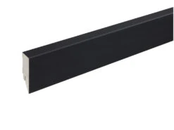 Plinthe Topline Avec Noyau En MDF, Finition Noire Mate
