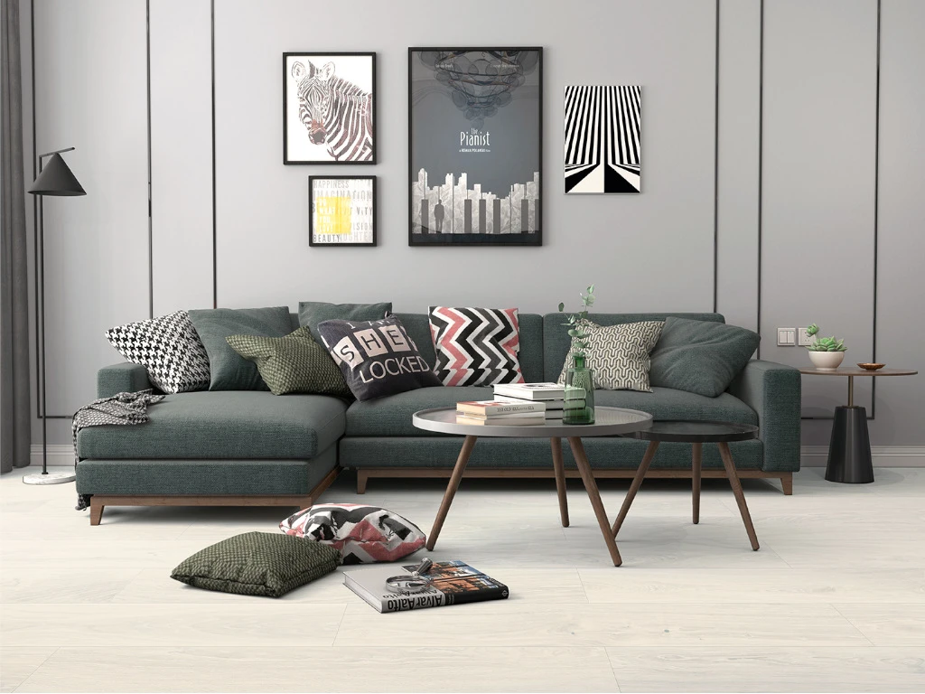 Sol Stratifié Basicfloor Chêne Blanc Parquet Rustique 4 Sol Stratifié Basicfloor Chêne Blanc Parquet Rustique – Image 2