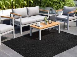 Outdoor-Teppich/Küchenläufer Classic Noir -Sol Fournitures Boutique L4800079 Classic Noir 026tTeoaM6lwvqH