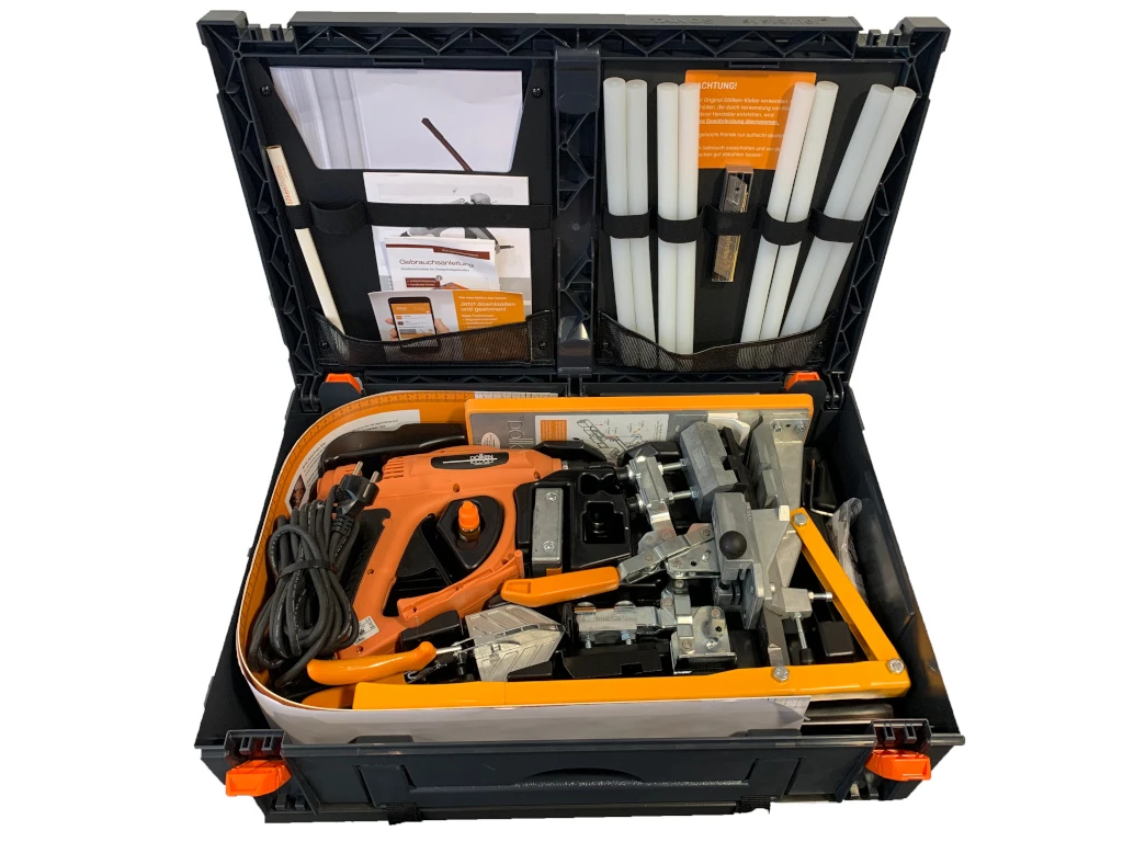 Set De Mallettes De Poinçonnage Grand Format, Y Compris Pistolet à Colle Chaude HKP 220 3 Set De Mallettes De Poinçonnage Grand Format, Y Compris Pistolet à Colle Chaude HKP 220