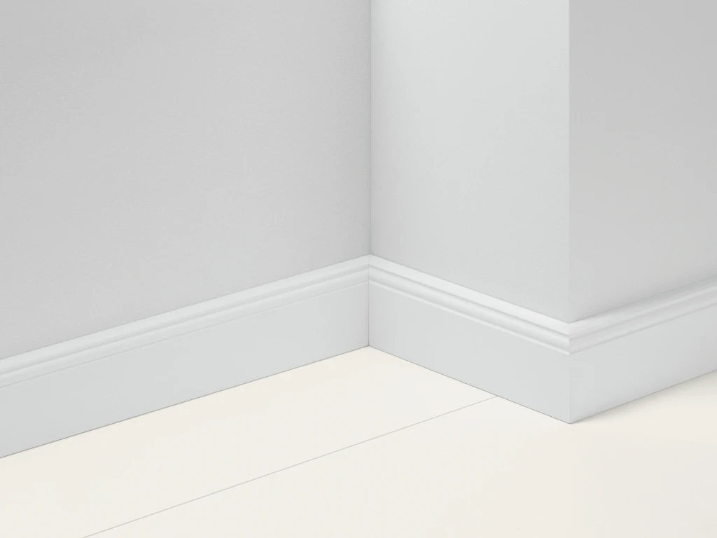 Plinthe Hamburger Barre Uni Blanc HL 2 Décorative 3 Plinthe Hamburger Barre Uni Blanc HL 2 Décorative