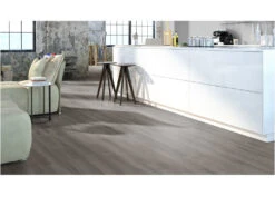 Stratifié Trend Oak Dark Grey Au Format De Lames Larges à L'ancienne