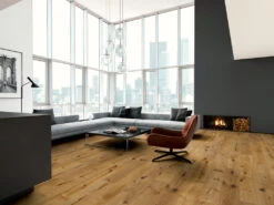 Parquet Chêne Marquant Fumé Huilé Au Format De Lames Larges à L'ancienne Brossé -Sol Fournitures Boutique l4020296 ambienteZkZw0ZXIz0nbP