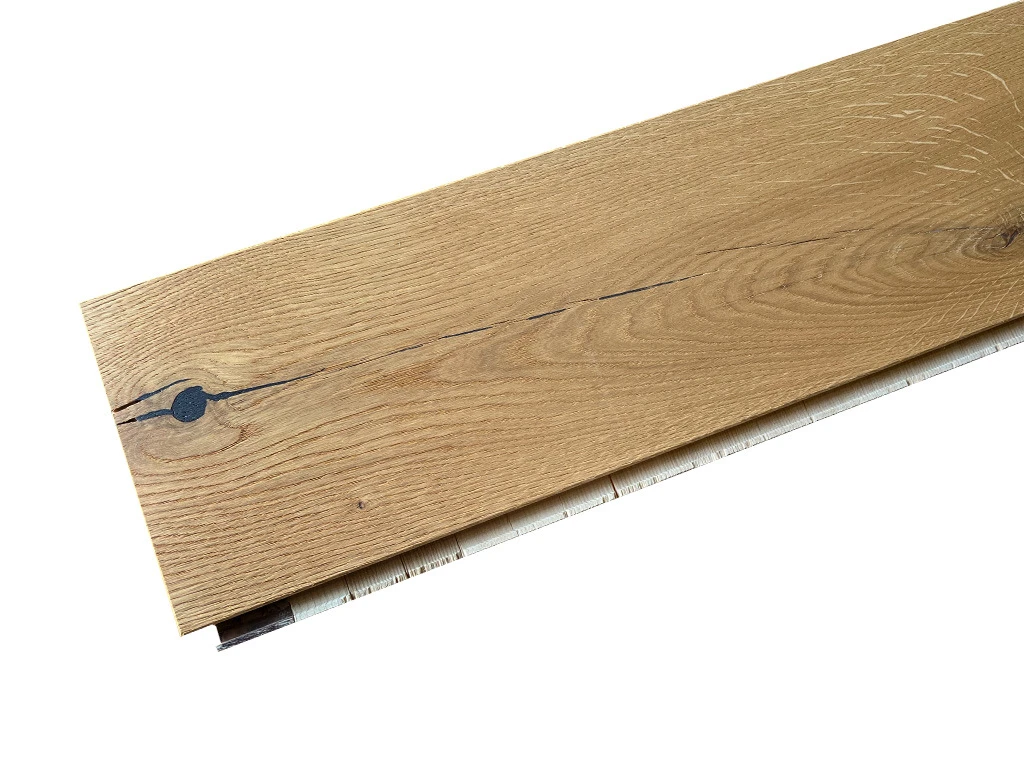 Parquet Chêne Earthquake Au Format De Lames Larges à L'ancienne Brossé 4 Parquet Chêne Earthquake Au Format De Lames Larges à L'ancienne Brossé – Image 2