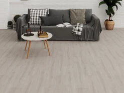 Sol Vinyle Premium Vinyle à Clipser Chêne Blanc Neige Plancher Maison De Campagne -Sol Fournitures Boutique l4081861 2
